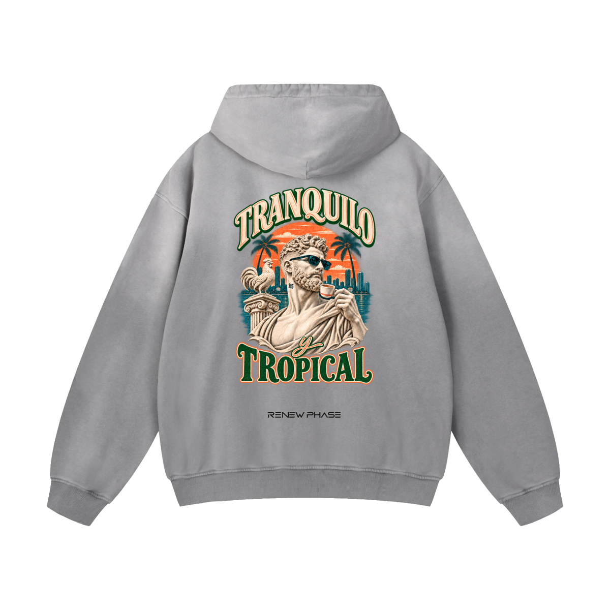 TRANQUILO TROPICAL  Sunfade Oversized Hoodie