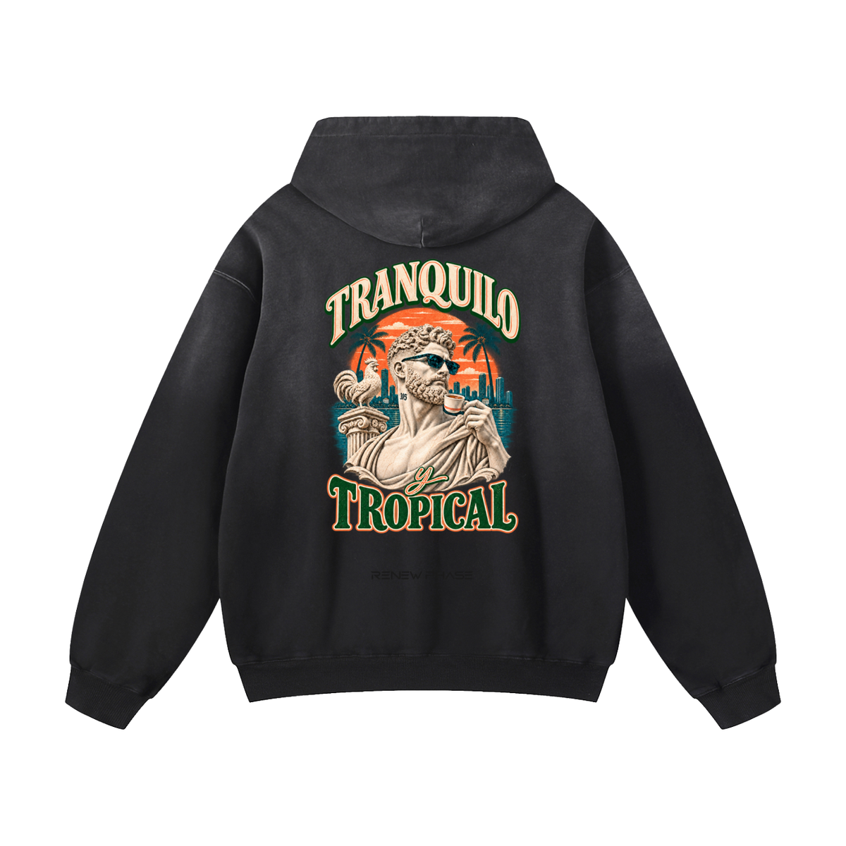 TRANQUILO TROPICAL  Sunfade Oversized Hoodie