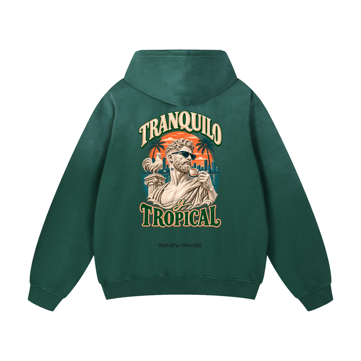 TRANQUILO TROPICAL  Sunfade Oversized Hoodie