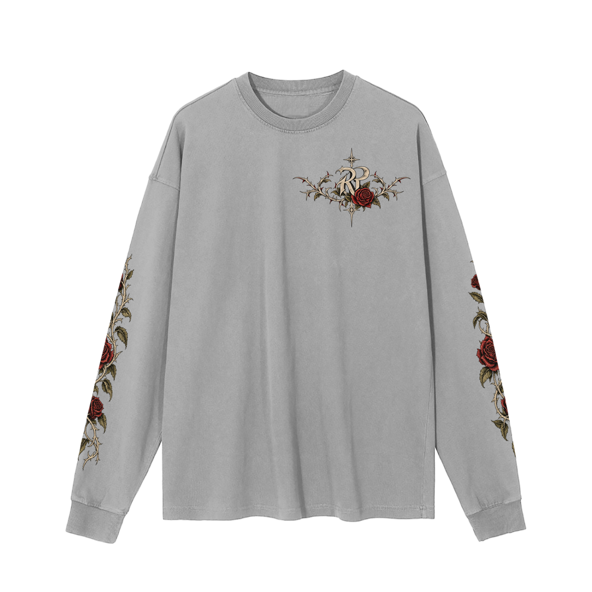 INDOMABLE Vintage Washed Long Sleeve Tee