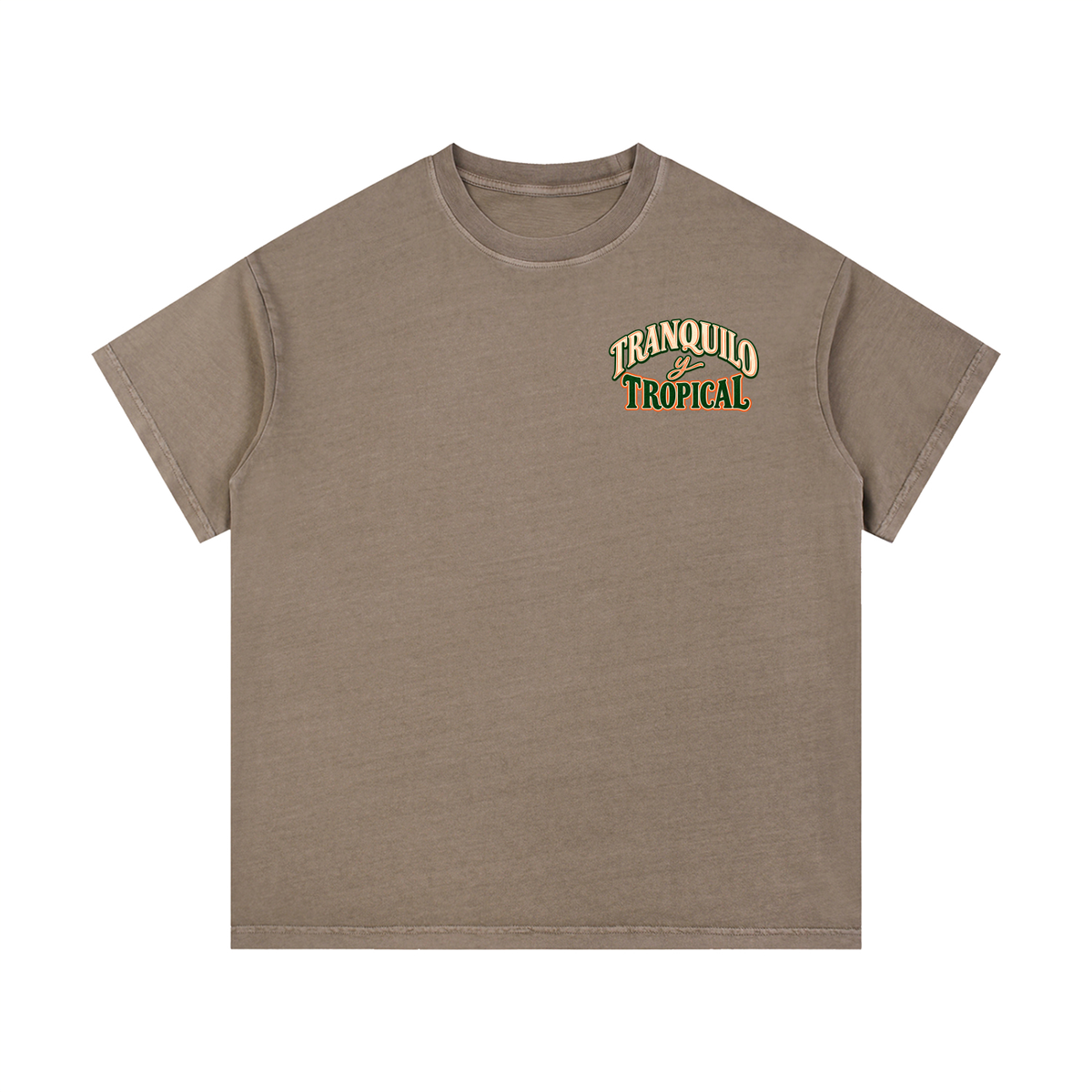 TRANQUILO TROPICAL Vintage Wash Cotton Tee