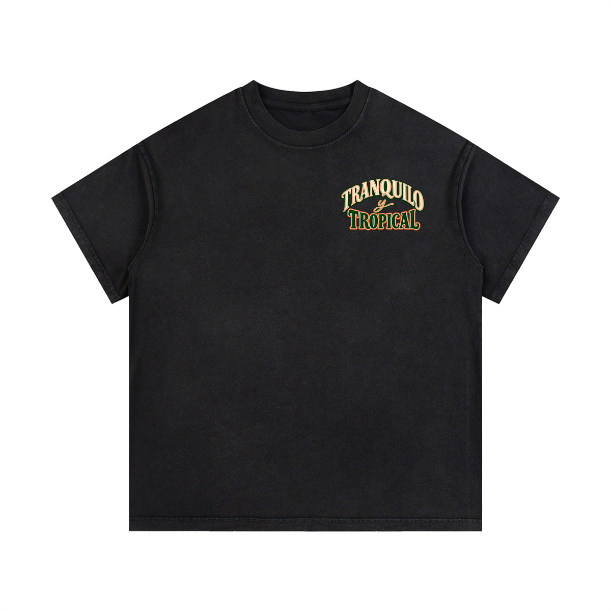 TRANQUILO TROPICAL Vintage Wash Cotton Tee