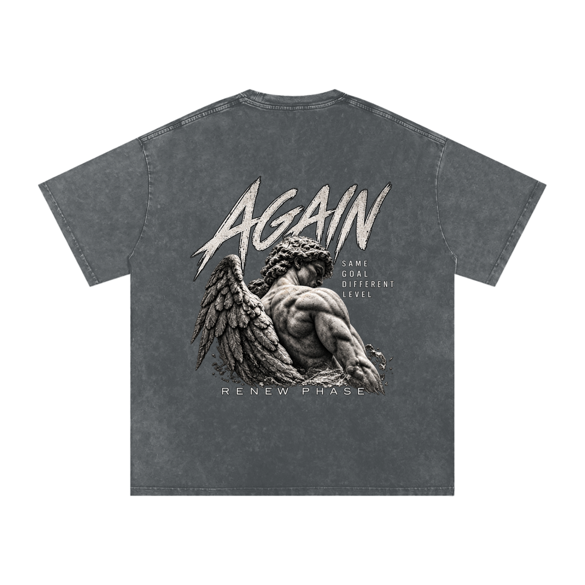AGAIN Vintage Washed Oversized Cotton Tee