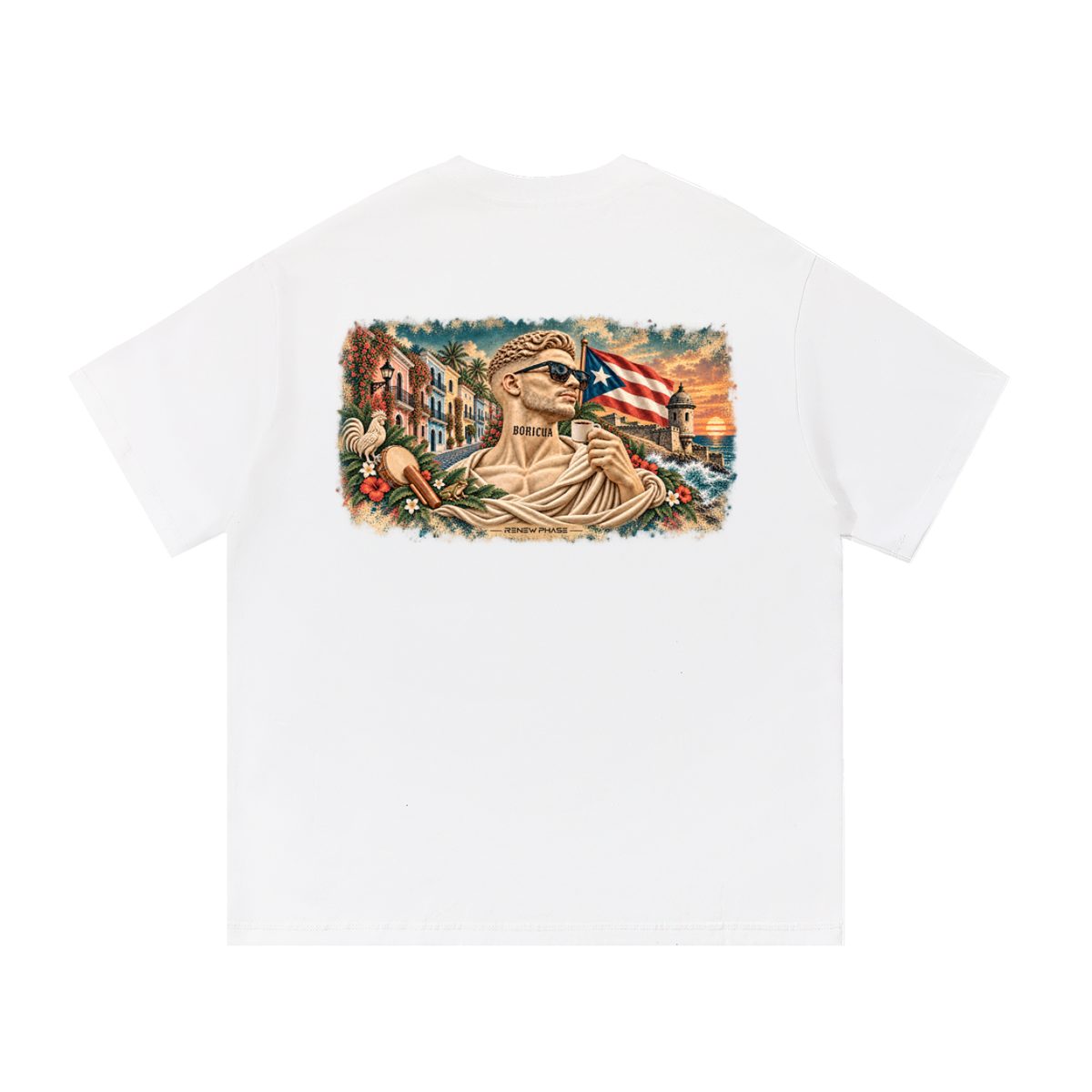 BORICUA Banner Essential Cotton Tee