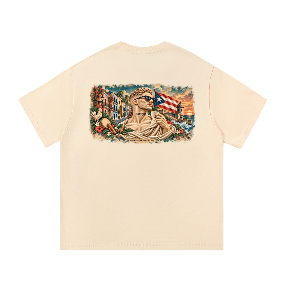 BORICUA Banner Essential Cotton Tee