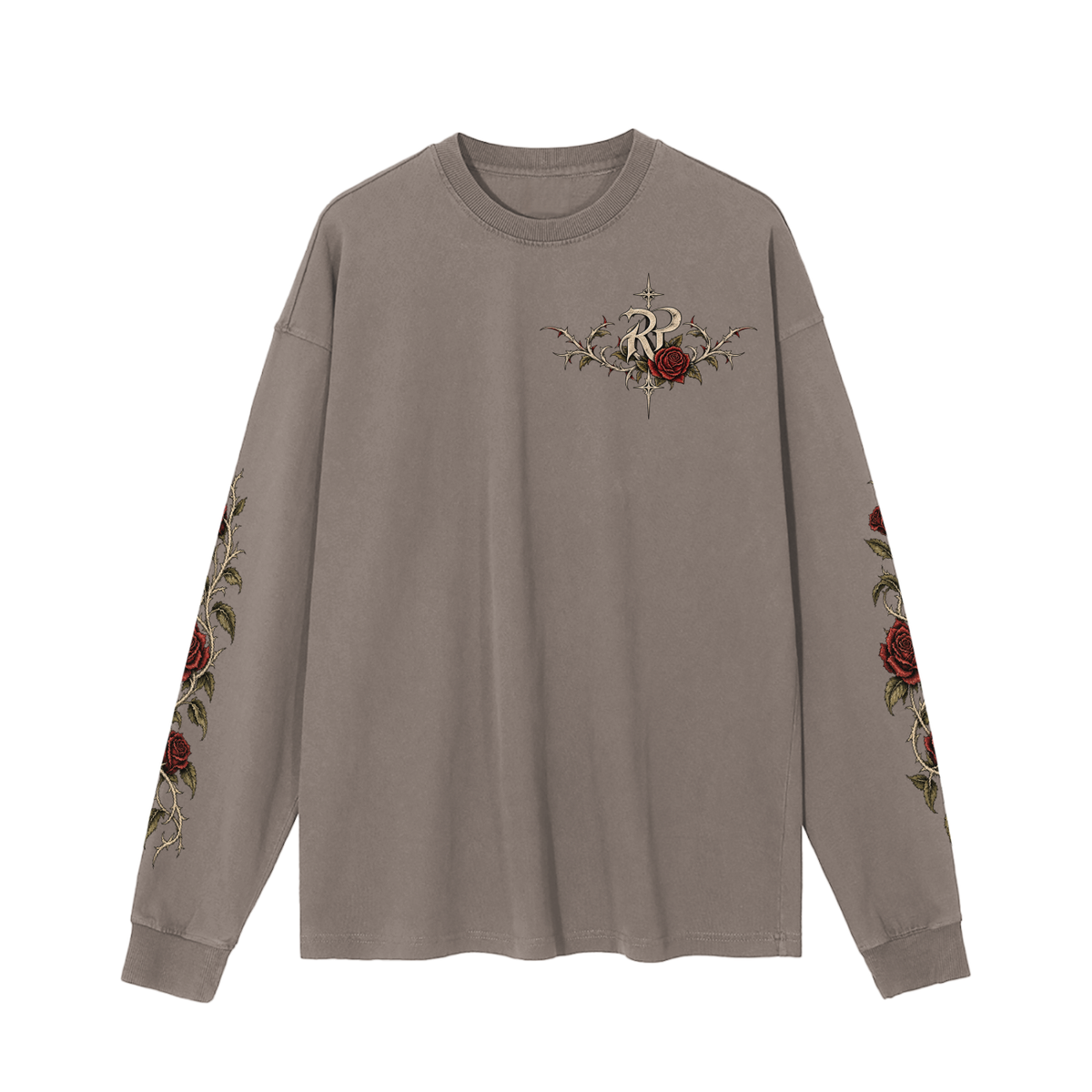 INDOMABLE Vintage Washed Long Sleeve Tee