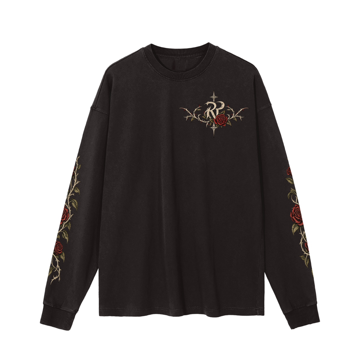 INDOMABLE Vintage Washed Long Sleeve Tee