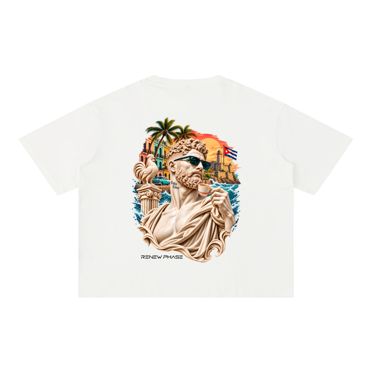 CUBA LIBRE Mineral Wash Boxy Cotton Tee