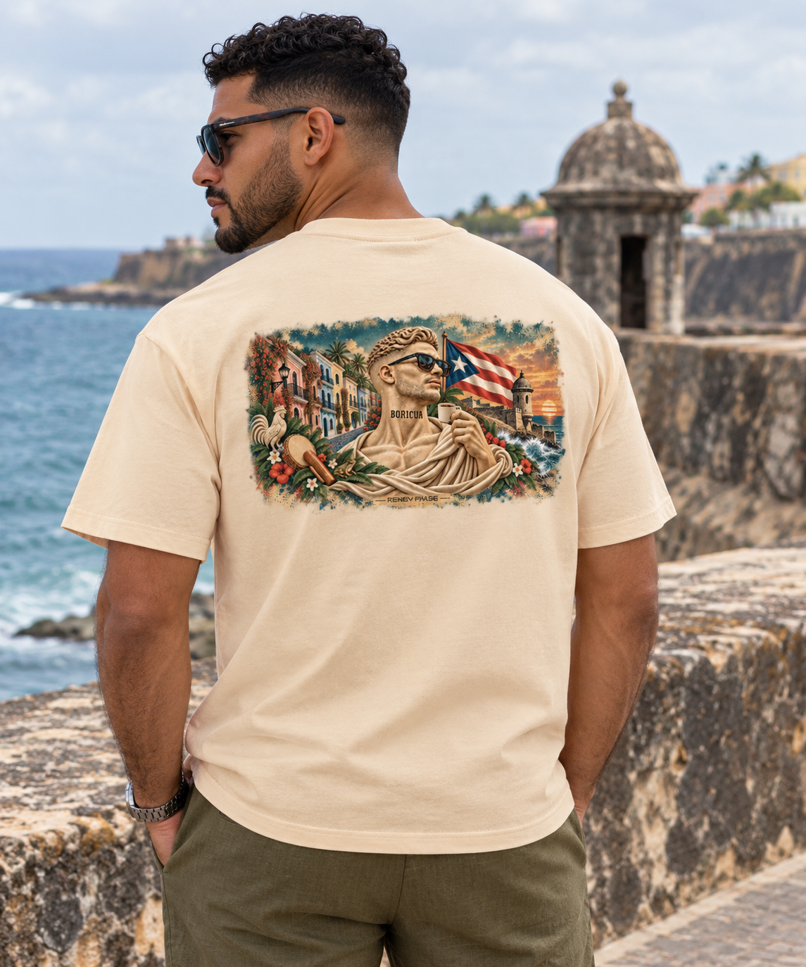 BORICUA Banner Essential Cotton Tee