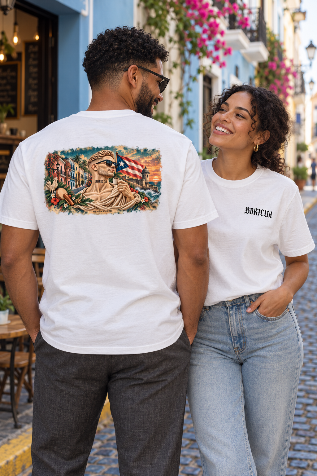 BORICUA Banner Essential Cotton Tee