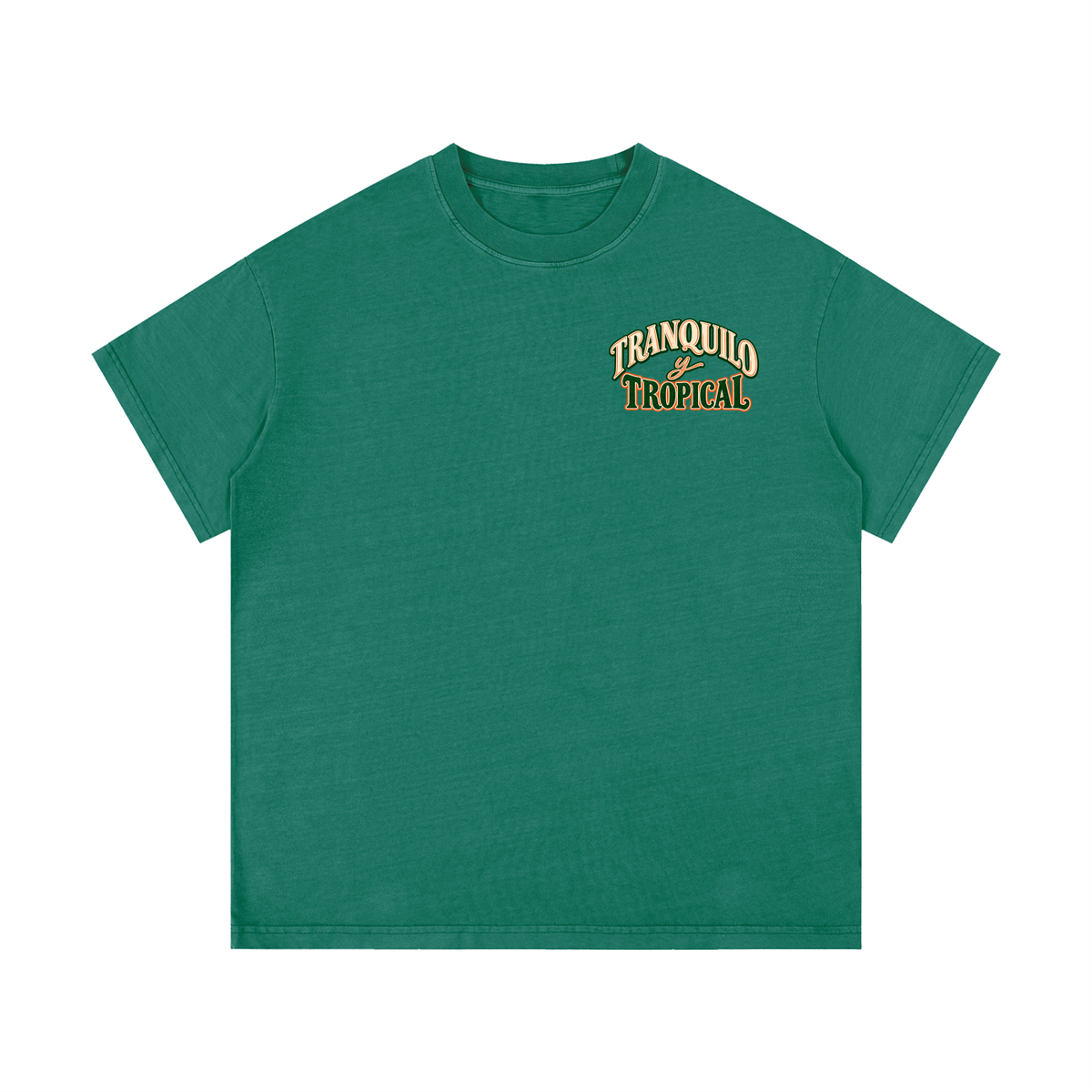 TRANQUILO TROPICAL Vintage Wash Cotton Tee