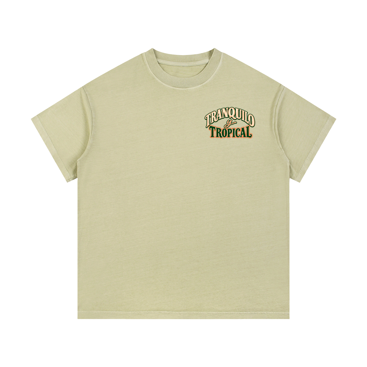 TRANQUILO TROPICAL Vintage Wash Cotton Tee