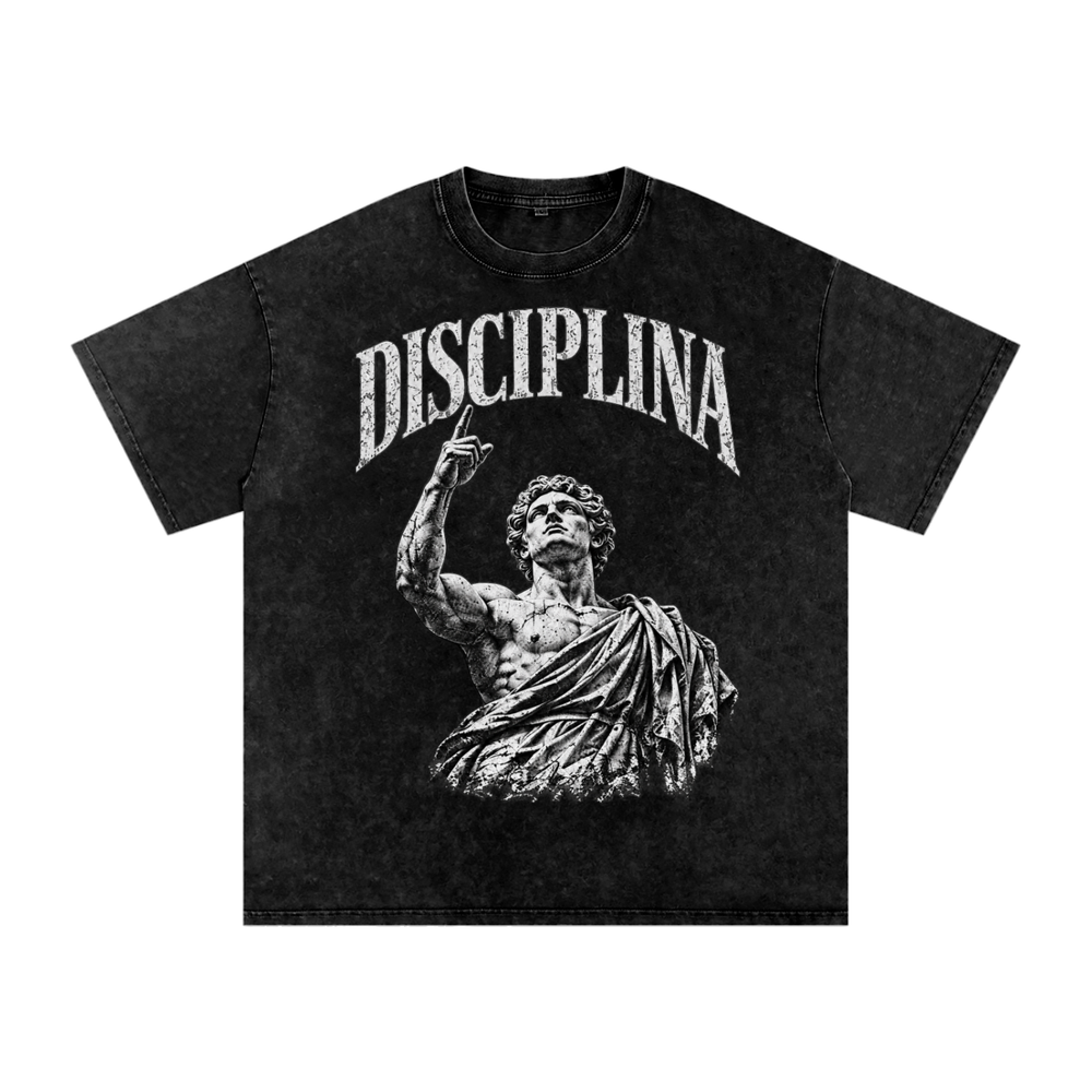 DISCIPLINA  Front Print Oversized Tee