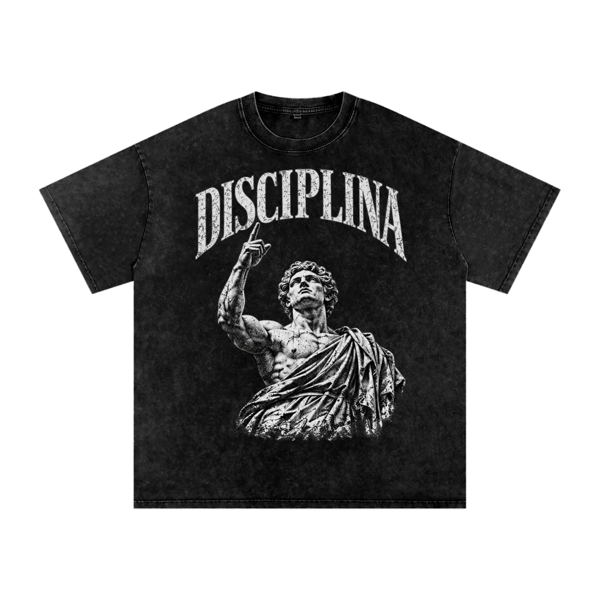 DISCIPLINA  Front Print Oversized Tee