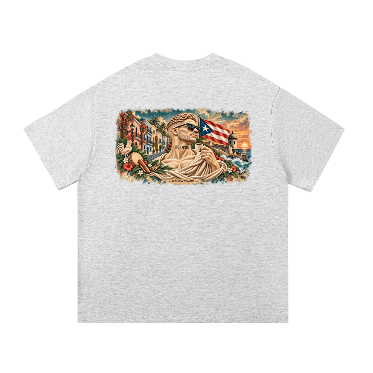 BORICUA Banner Essential Cotton Tee
