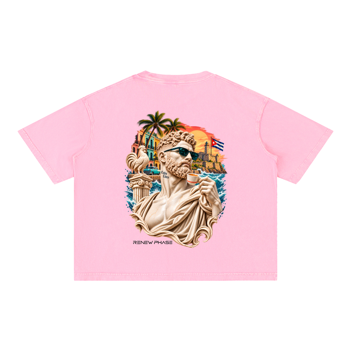 CUBA LIBRE Mineral Wash Boxy Cotton Tee