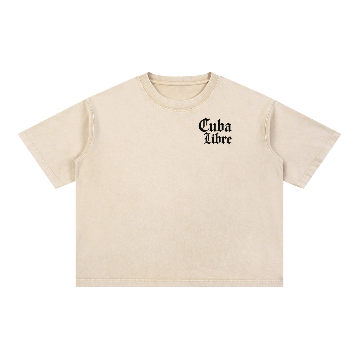 CUBA LIBRE Mineral Wash Boxy Cotton Tee