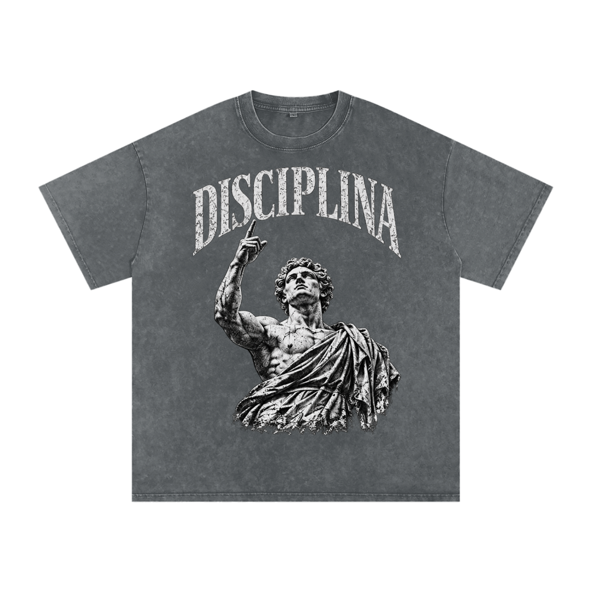 DISCIPLINA  Front Print Oversized Tee