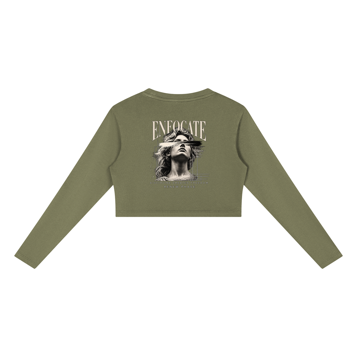 ENFOCATE Women's  Crop Sweatshirt