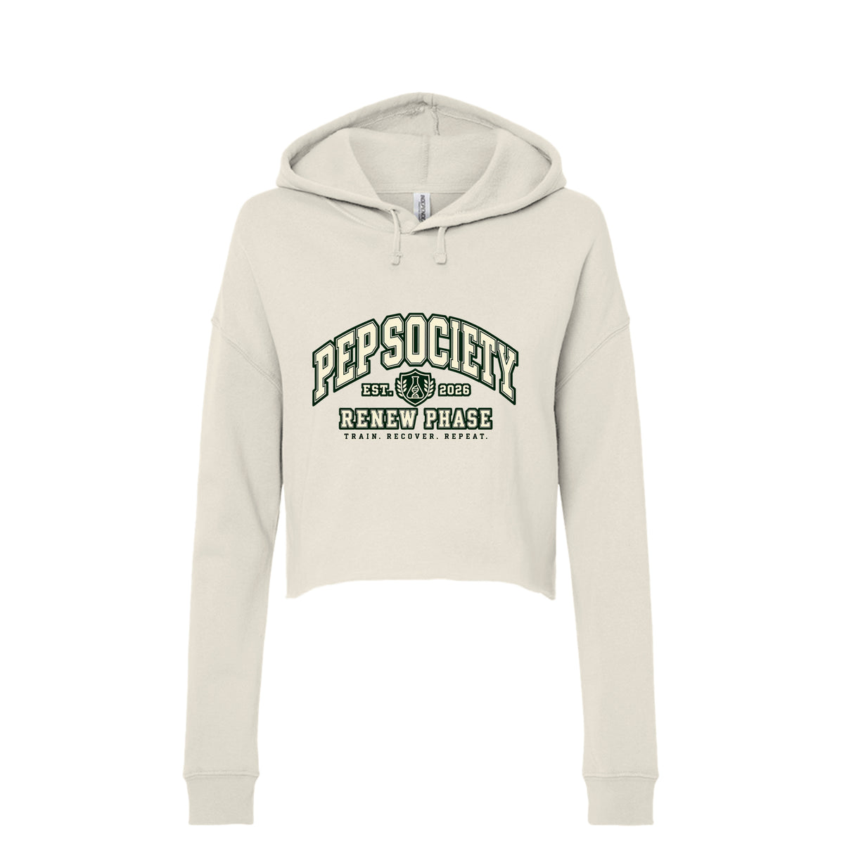 Pep Society Cropped Hooded Sweatshirt