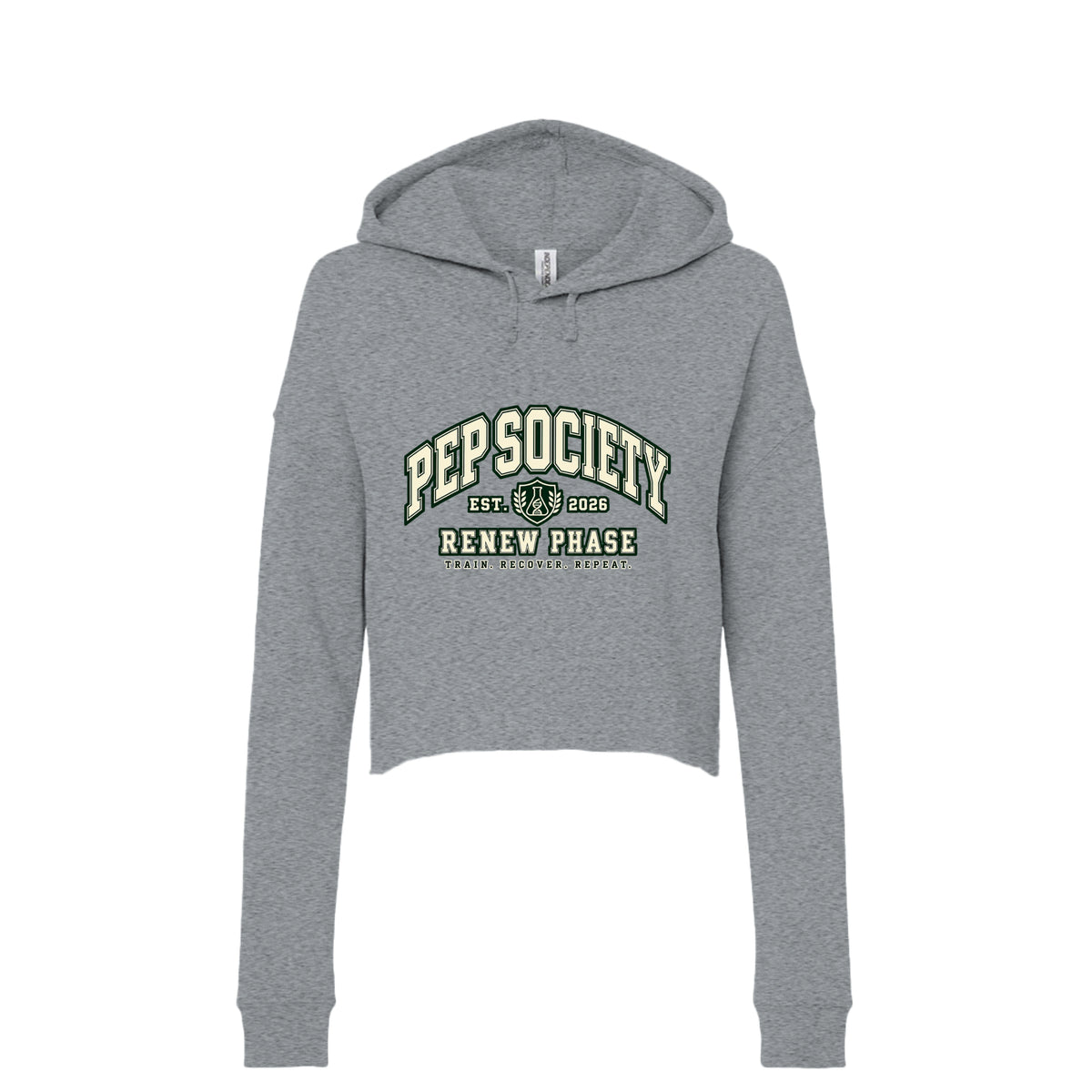 Pep Society Cropped Hooded Sweatshirt