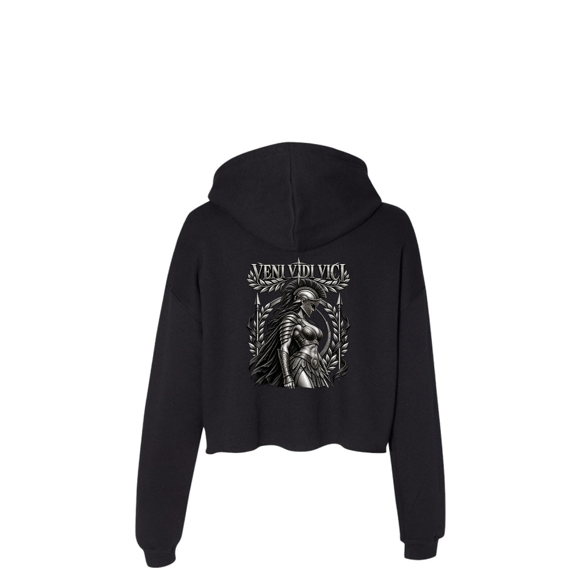 I Came I Saw I Conquered Cropped Hoodie