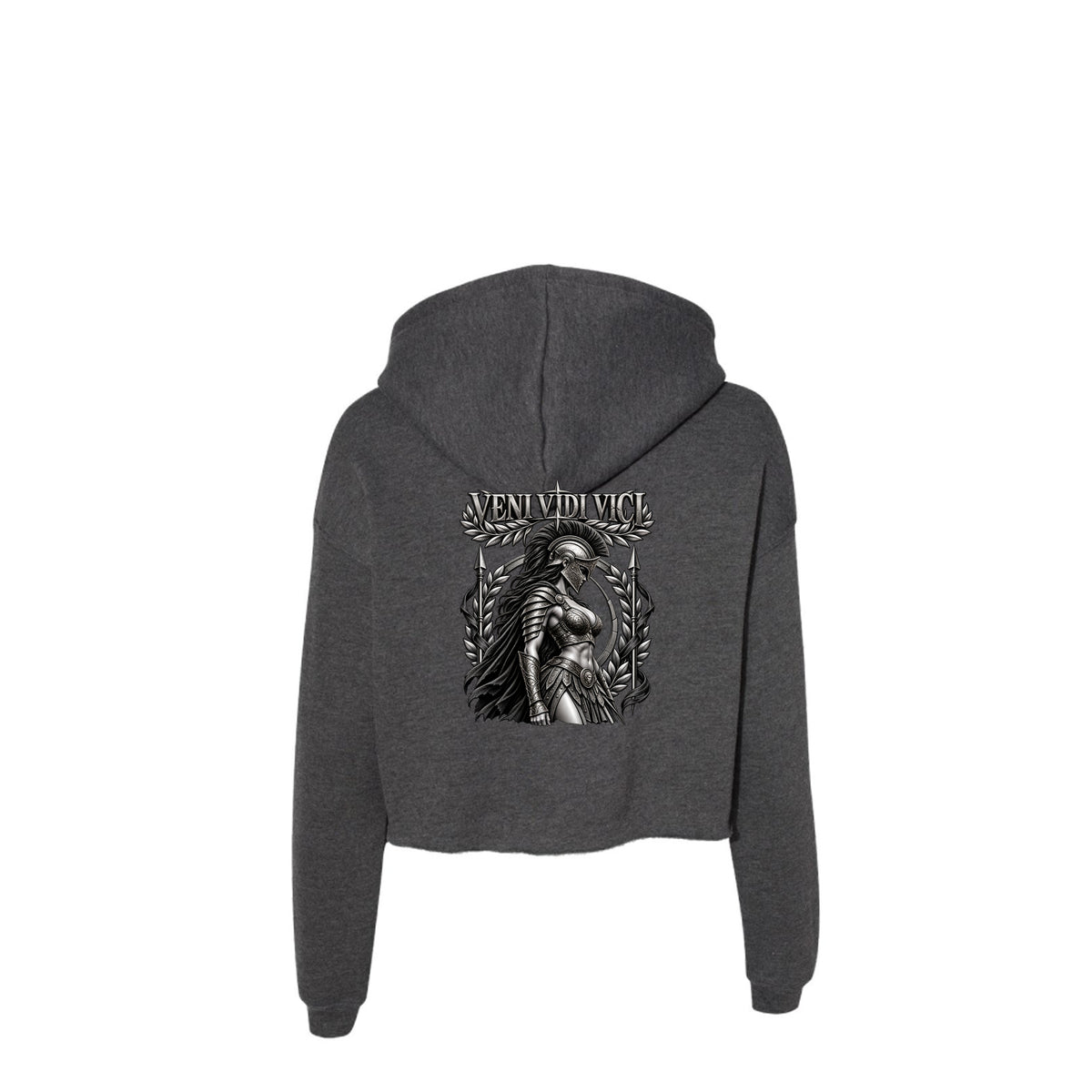 I Came I Saw I Conquered Cropped Hoodie